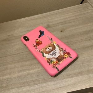 MOSCHINO PINK IPHONE X/XS MAX PHONE CASE